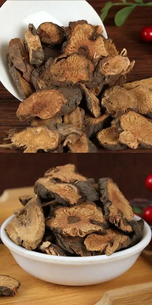 伊梵麦【优选】中药材地榆生500克片根紫 赤另有碳 中药材 图片色