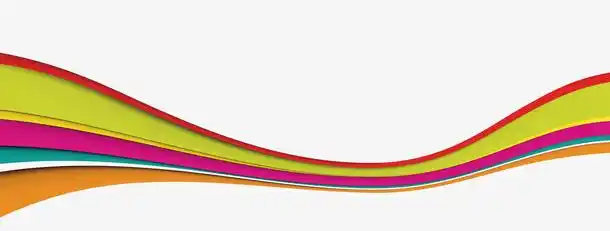 七彩条形免抠素材免费下载_觅元素51yuansu.com