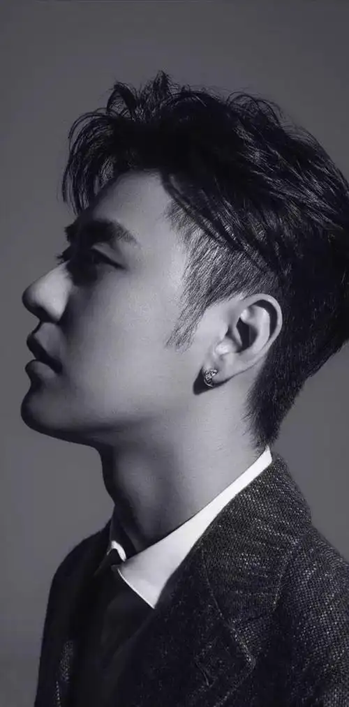 张云雷侧颜黑白滤镜壁纸