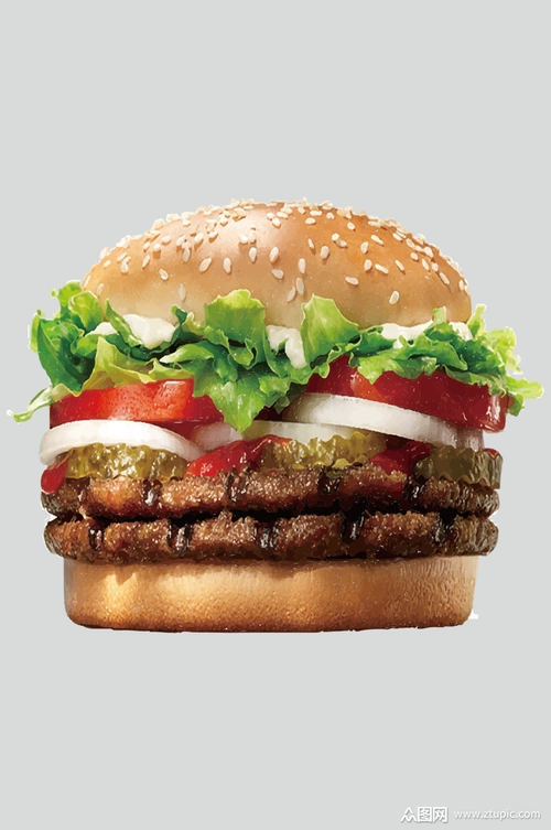 澳洲牛排汉堡高清图片