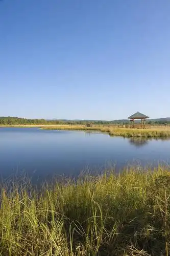 美景,坝上,中国,亚洲,清澈,景观,辽阔,名胜,倒影,风景,蓝天,阳光,自然