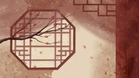 古风树枝背景素材, 中国风, 传统背景, 古风 背景图片