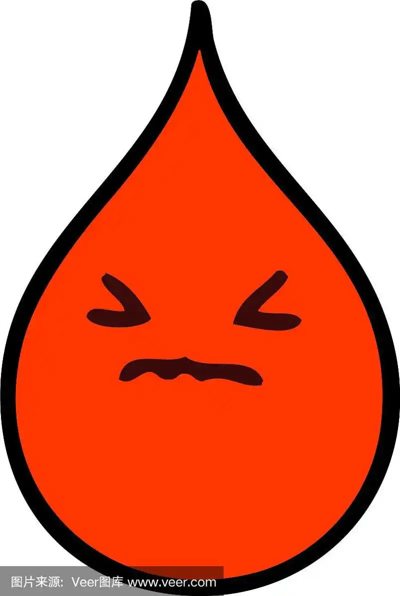 诡异手绘卡通情感血滴