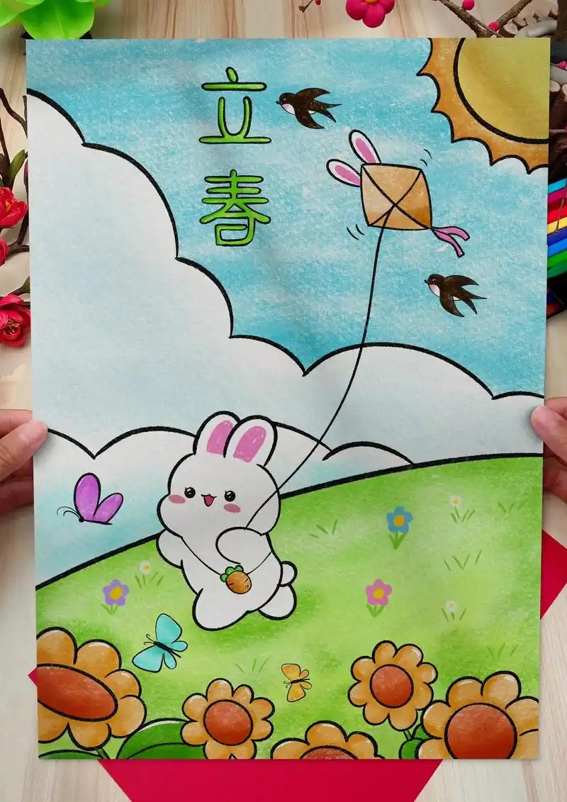 立春啦春天来啦,春暖花开一起去放风筝迎接春天吧! - 抖音