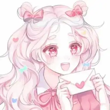 江乔粉色系可爱动漫女头女生头像