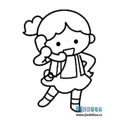 儿童简笔画小孩