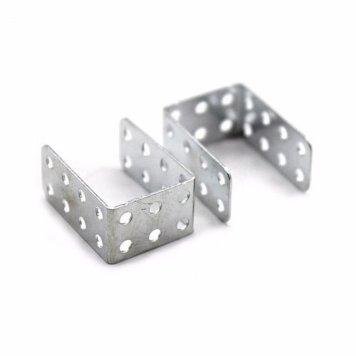 多孔轴架车架 u型角铁桥铁 趣味制作手工配件 diy多功能拼装铁片 20个