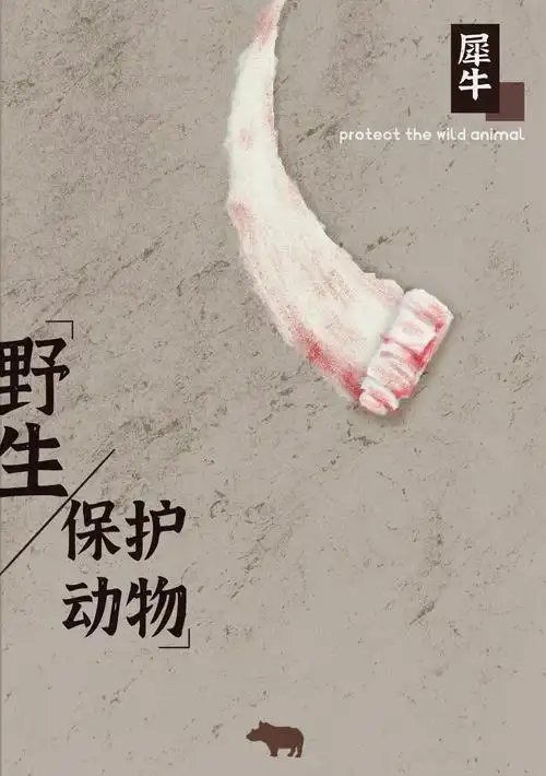保护野生动物|公益插画海报