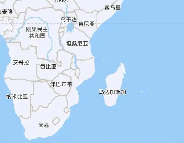 赞比亚 马达加斯加更是只会出现在动画片里现在就经常点开地图开始