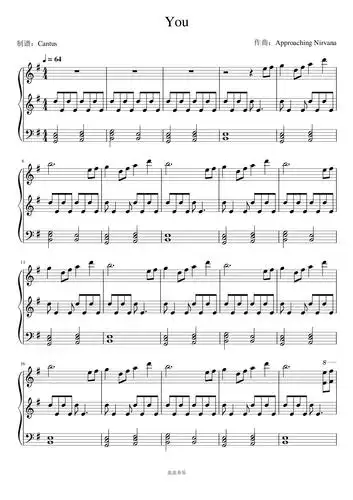 you-approaching nirvana钢琴谱-cantus-虫虫钢琴