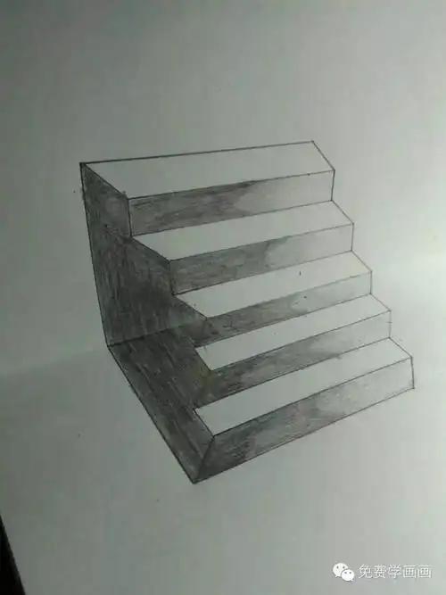 作业点评1看看我画的3d楼梯
