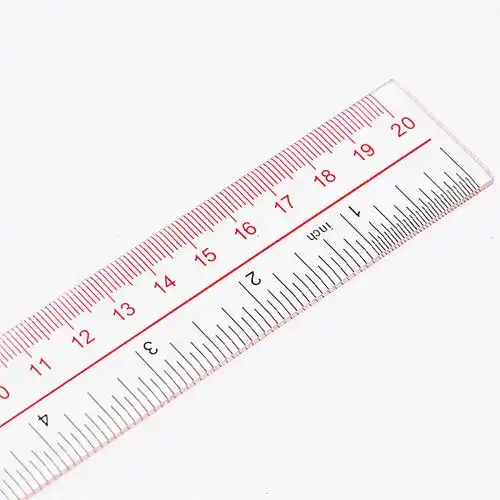 小天使有机玻璃直尺 20 30 40cm透明尺子塑料直尺测量工具绘图尺