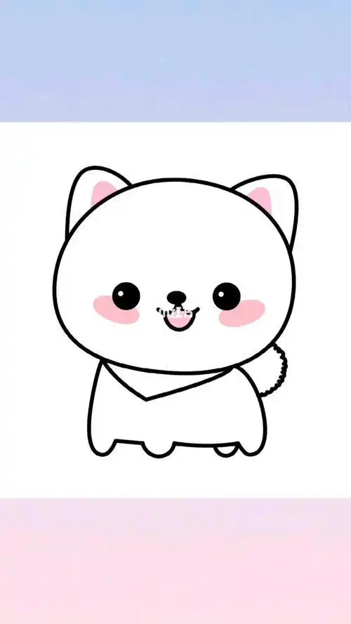 超级可爱的小狗简笔画简笔画文化绘画