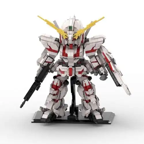 moc积木 兼容乐高 高达独角兽 套装独角兽 战斗模型 机甲拼装礼物