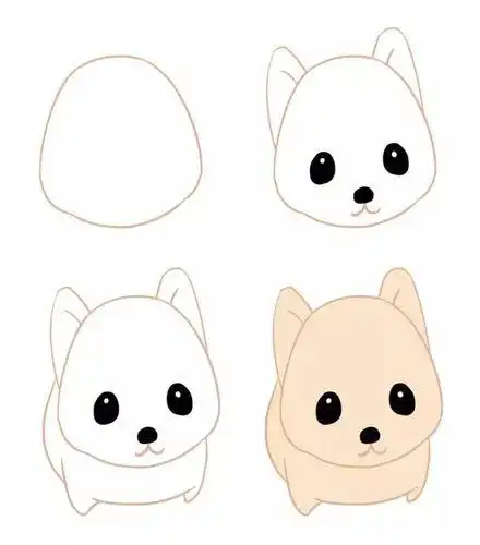 q萌可爱动物简笔画