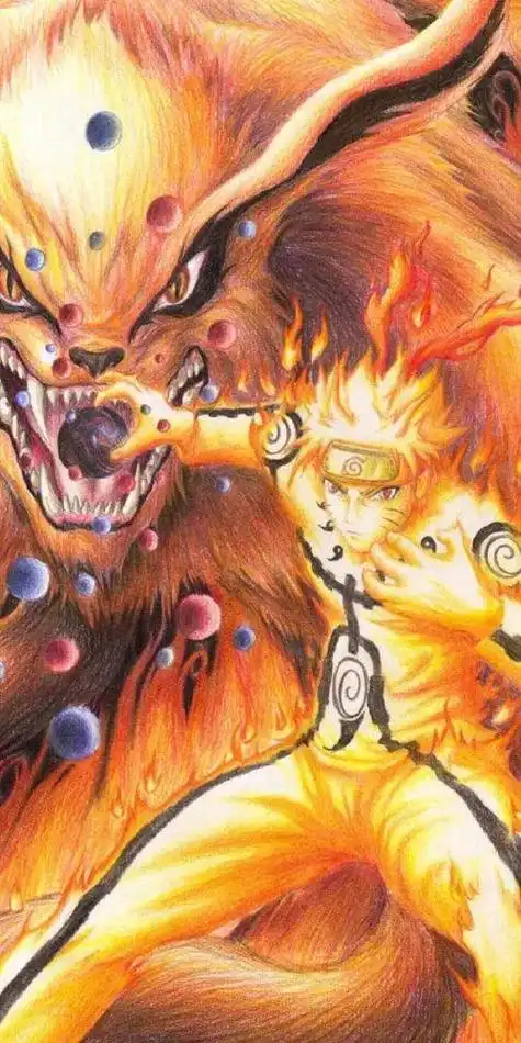 九尾狐的鸣人,太霸气了 - 抖音