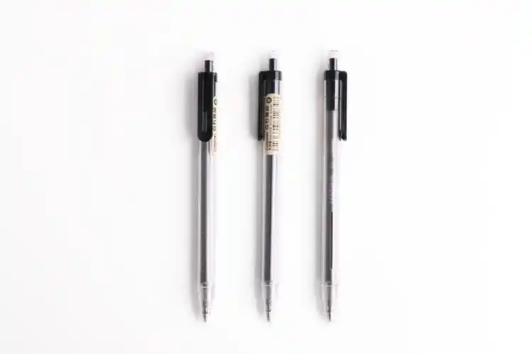 点石文具 大容量按动全针管中性笔 ds-046