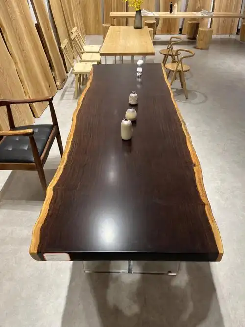 整体看上去还是很不错的#源头工厂  #纯实木  #黑檀实木大板