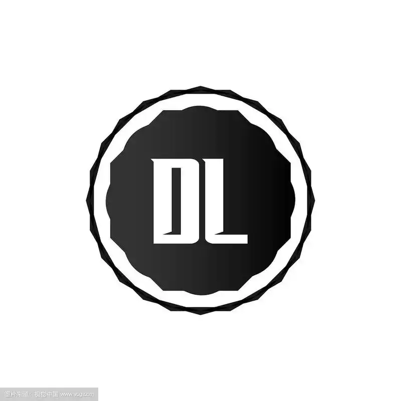 初始字母logo dl模板设计