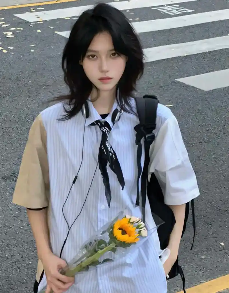 96不挑脸的发型日式狼尾鲻鱼 - 抖音