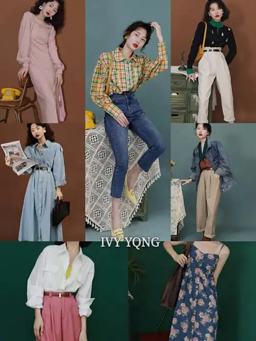 低饱和度的绝美搭配复古港风大爆炸