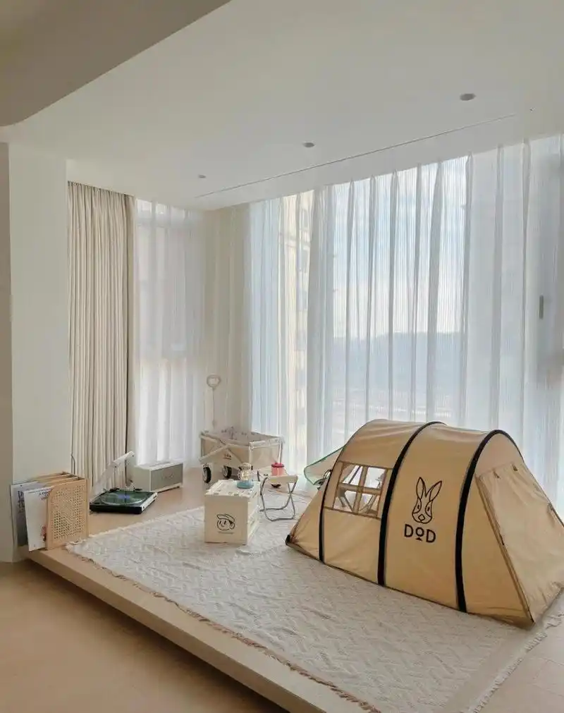 [奥利给]太爱我家悬浮地台了,在家露营[照相机][照相机]氛围感拉满.