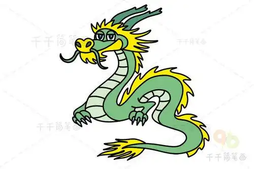 十二生肖龙简笔画十二生肖龙简笔画图片