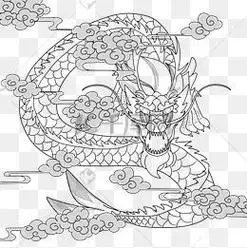 四大神兽青龙简笔画