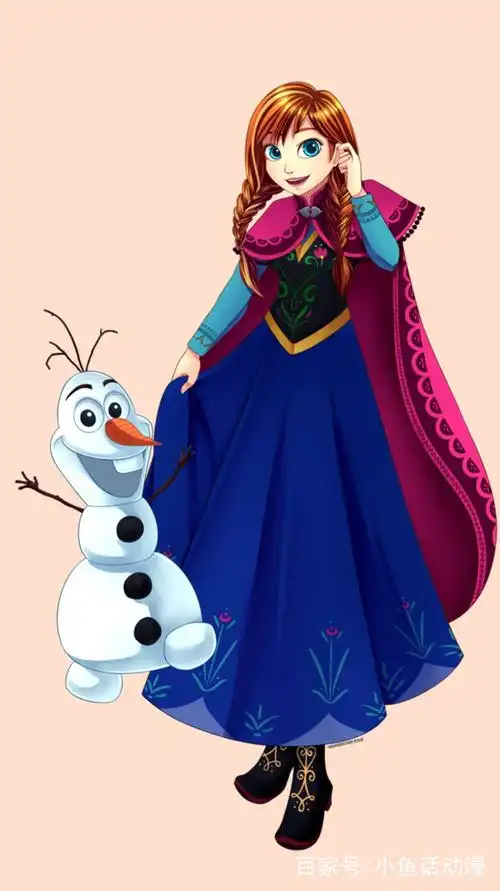 长大后的安娜公主很漂亮,雪宝也很可爱!
