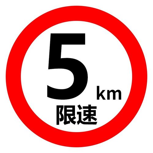 共泰 交通安全标识标志指示牌 道路设施警示牌 直径60cm 限速5km标牌