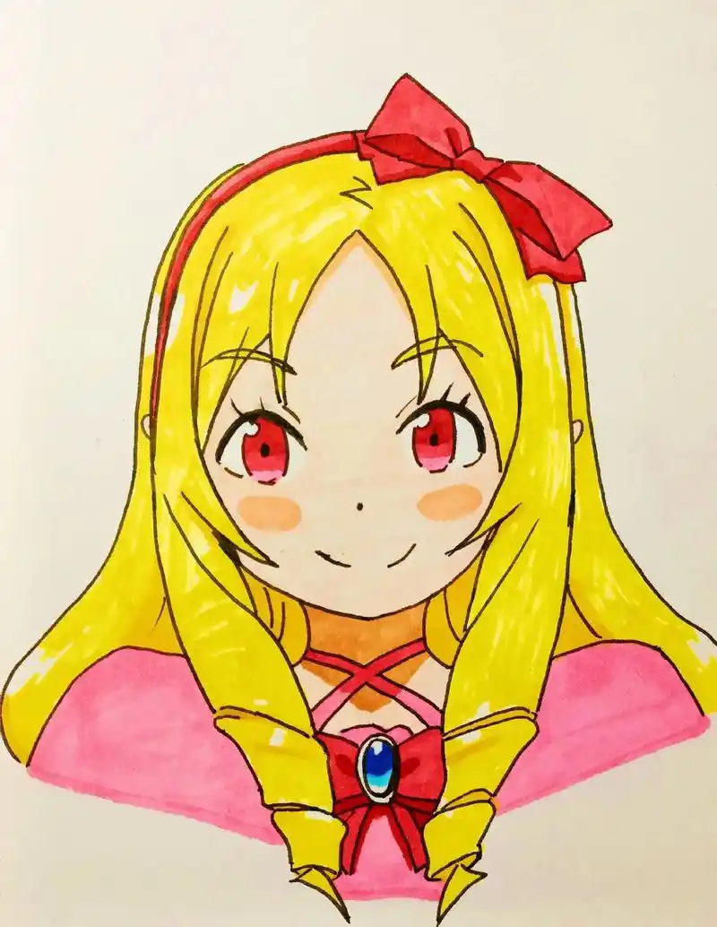 少女动漫头像(正面)#一起学画画 #动漫 #动漫人物绘画 # - 抖音