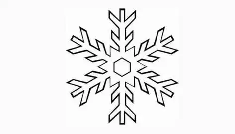 雪花图片简笔画儿童雪花图片简笔画
