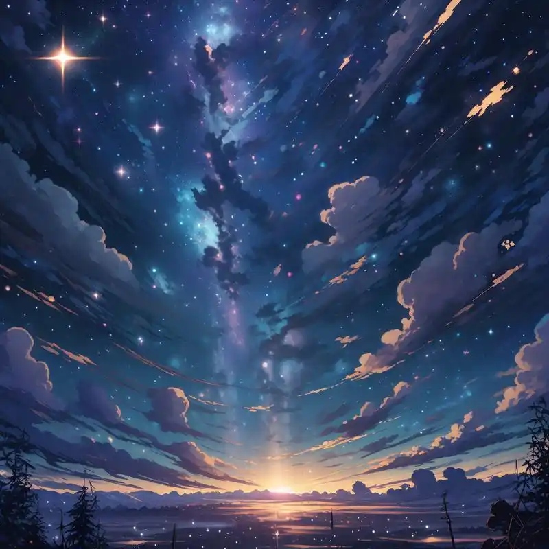 90银河星空头像系列04 穿越银河的梦幻,拥抱星空的浩瀚.