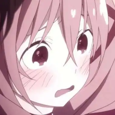 不正经害羞脸动漫女生头像图片 害羞脸红的娇羞二次元动漫女头_动漫