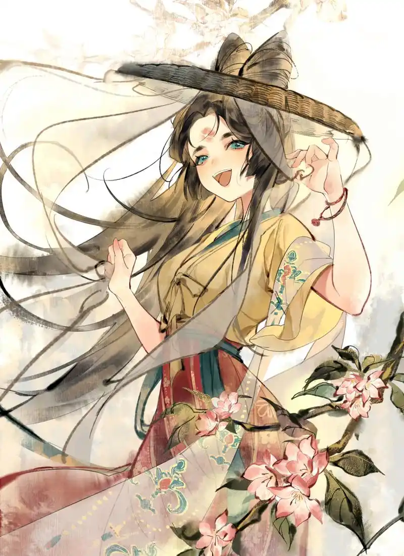 一组古风人物插画欣赏,将华丽与可爱融合在一起,by 汪药丸.