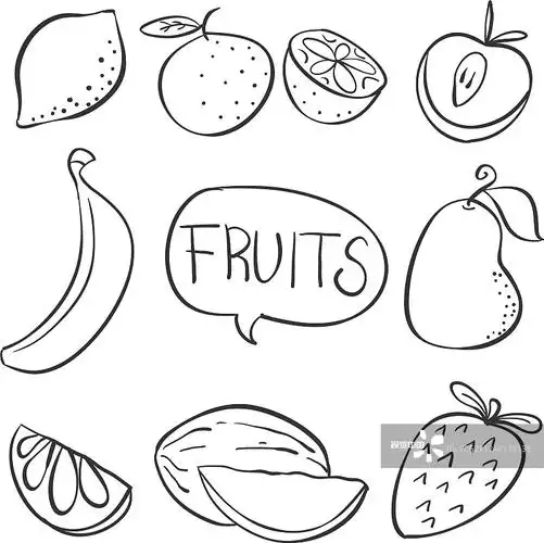 水果手绘涂鸦图片素材