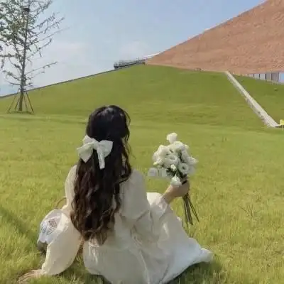 自然背影头像女生清新唯美照片