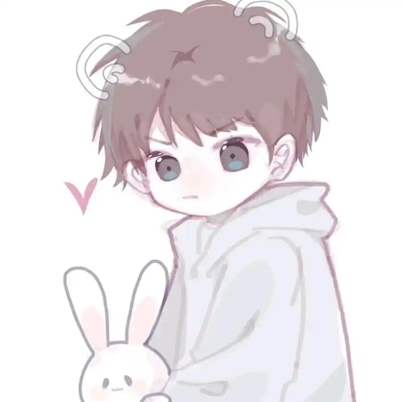 可爱小奶狗动漫男头像,人家这么可爱,当然是男孩子
