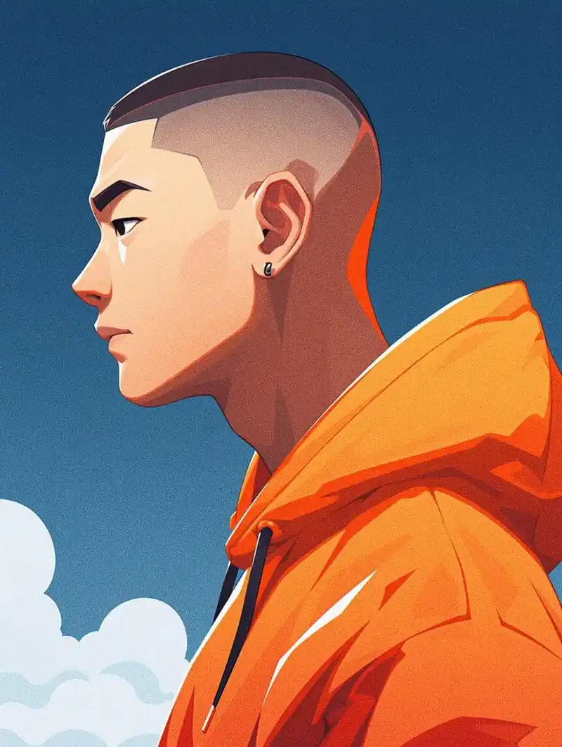 秋高气爽,换一个清爽的男生寸头头像吧