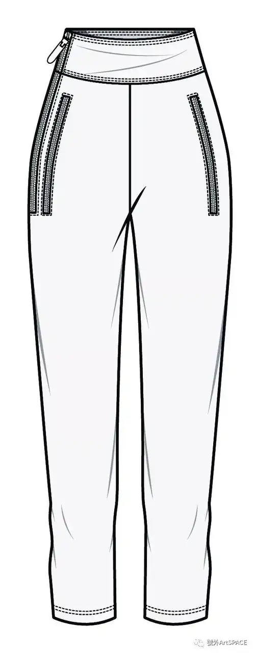 60例裤子平面款式图分享