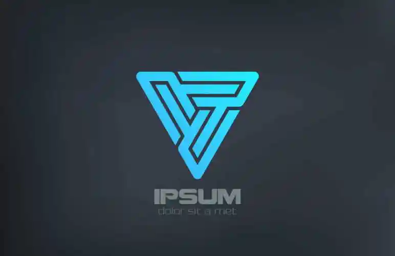 矢量拼接三角形logo设计