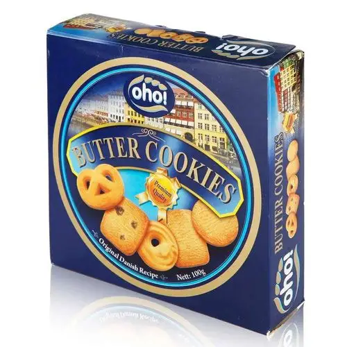 欧罐oho曲奇饼干100g盒装马来西亚进口