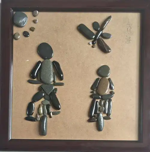 精美的石头会唱歌!(二,石头贴画)