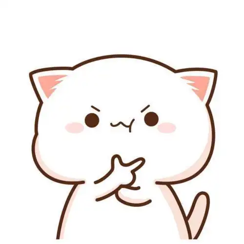 可爱的蜜桃猫简笔画