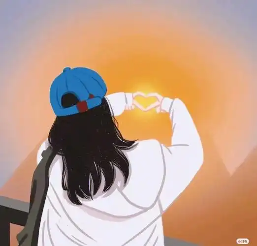 优质女生头像  #微信头像  #头像分享  你们喜欢的优质感夕阳背影图