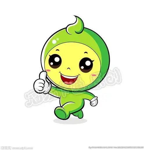 键 词环保 绿豆 绿色 精灵 健康 卡通人物 卡通形象 简笔画