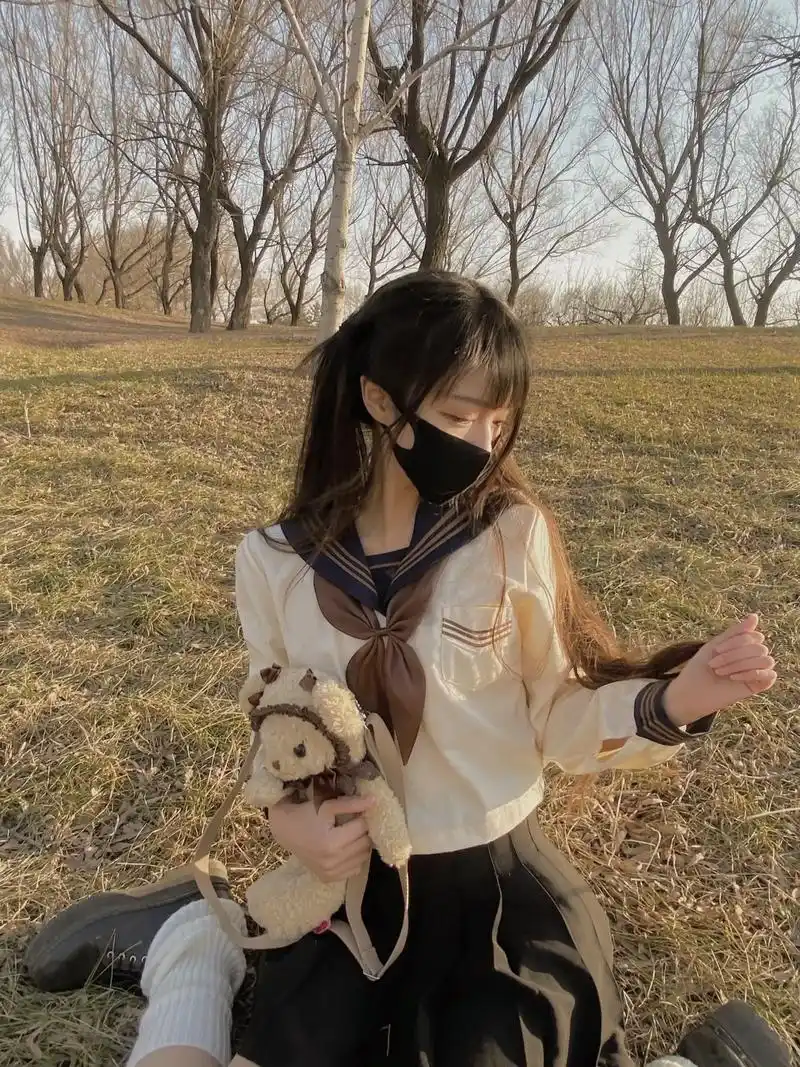 jk制服搭配双马尾一整个减龄可爱住,j - 抖音