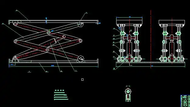 剪叉式物流液压升降台的设计下载(1.26 mb,zip格式) 机械cad图纸