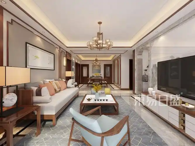 效果图-新中式风格(案例)>更多客厅装修图集更多客厅装修图集卧室中式