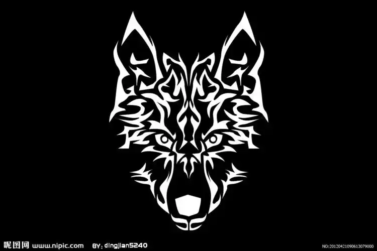 七匹狼狼头图片